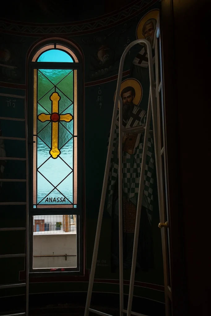 παραθυρα βιτρο εκκλησιας